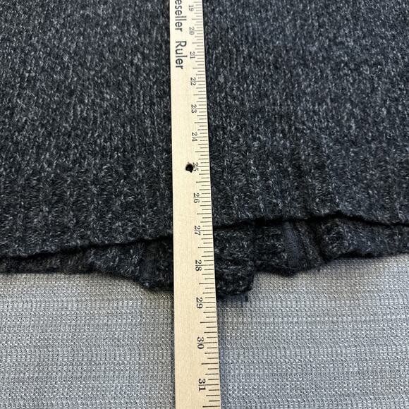 Eddie Bauer Sweater Womens Large Wool Blend Short‎ Sleeve Button Front Pockets - Picture 7 of 8